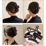 FB4604 High-value min Black Frosted Shark Hair Clip (a Set of 5 Items)