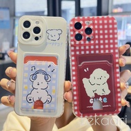 Cute Teddy Dog Case for Infinix Hot 30i Note 30 Zero 20 20i 20s itel rs4 Play Pro 5G Silicone Wallet