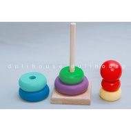 Wooden toy Dulihouse Circle Puzzle Tower