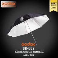 Godox Umbrella UB-002 - Black &amp; Silver Reflector 84cm./ 101cm. ร่มสะท้อน เงิน-ดำ