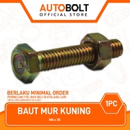 Yellow Bolt Nut M6X30 Seal Bolt Needs Bolt Nut M 6 X 30 M6 6X30