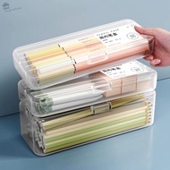 AUGUSTINA Pencil Holder, Large Capacity Transparent Storage Box, Convenient Plastic Durable High-qua
