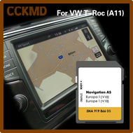 [CCKMD]☼●☼Für Vw T-Roc A11 32Gb ระบบนำทาง Gps นั่ง Navi V18โปรตุเกส