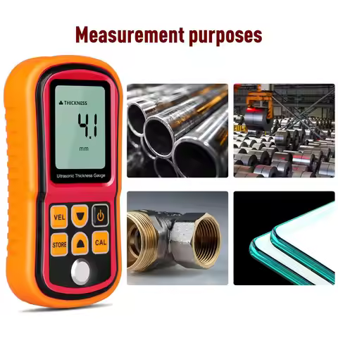 GM100 Thickness Gauge Ultrasonic Metal Testing1.2 to 200MM Voice Sound Velocity Meter Steel Tester P