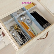 AROMA Drawer Divider 4Pcs Foldable Space-Saving for Socks Underwear Combination Drawer Organizer