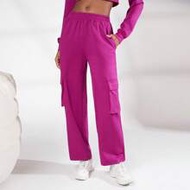 Sport Spacer Fabric Flap Pocket Side Spacer Fabric Cargo Sweatpants