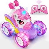 4WD 360° Stunt Remote Control Car With LED Lights, 2.4GHz Electric Toy Car, Gift For Girls Aged 3-6
