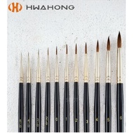 [Made in Korea] HWAHONG Kolinsky Sable Hair Artist's Paint Brush for Detail Work- 610 Series