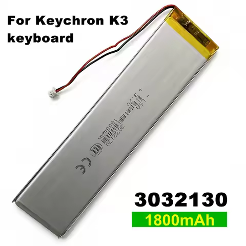 1-10 Pcs 3.7V 1800mAh 3032130 Li-Polymer Battery For Keychron K3 / K7 Keyboard Cells LED Lights Blue