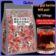Sha Yuan Zi Tu Si Zi Gou Qi Zi Huang Qi Bai He Tea Soak Water Combination Men's Weakness Health Tea 