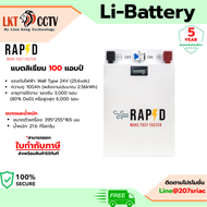 RAPD LiFePO4 Battery 24V - 320Ah / 100Ah มีให้เลือก 2แบบ(Floor Type) แบตเตอรี่ลิเธียมสำหรับโซล่าเซลล