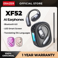 ERAZER XF52 AI headphones LED smart touch screen headphones Wireless Bluetooth 6.0 headphones AI rea