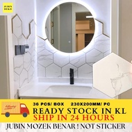 [NOT STICKER] *1 BOX* HEXAGON WALL TILES /MOZEK/JUBIN DINDING/CERAMIC TILES/JUBIN CANTIK/JUBIN DAPUR