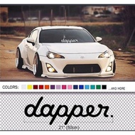 Dapper Sticker for JDM Windshield