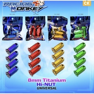 Hi Nut Titanium Universal 8 mm 1 Set Skru Titanium Skru Gold Skru Cover Set Skru Salaya