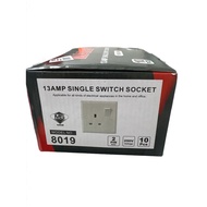 10 pcs plug socket 13a switch socket plug 3 pin socket