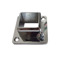 Square Tube Fixed Base 25 Square Tube Flange Seat Square Clothes Rod Fixed Seat 25x25 Stainless Stee