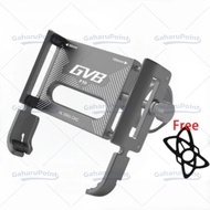 HOLDER GUB P30 + BREKET/Phone Holder Hp Sepeda Motor GUB Alumunium Alloy Tempat Hp Dudukan Hp Sepeda
