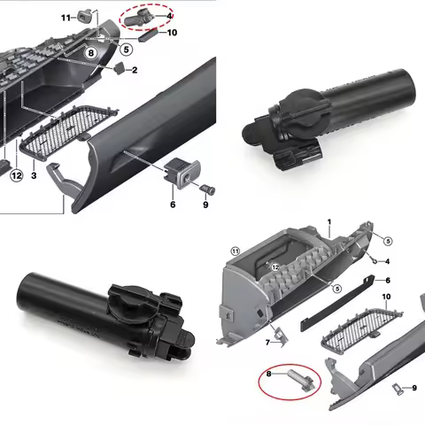 For BMW 1 Series 3 Series X5X6 Tool Box Damper F30 F15 Glove Box Shock Absorber 51169227250