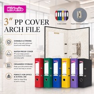[ KIDARIO ] 3" F4 PP COVER ARCH FILE | 2D RING FILE | WATER PROOF COVER | KAF-404F | 6 COLOURS