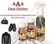 clear finisher/vernis pelapis cat kulitpenguat cat kulit