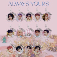 New Style seventeen Small seventeen Always yours Same Style Transparent Acrylic Keychain