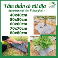Anti-grass tree stump mulch sheet 40x40cm, 50x50cm, 60x60cm, 70x70cm, 80x80cm (with pins)