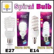 IMITOS Spiral Bulb 14W / 9W Light Bulb Mentol Energy Saving (Warm White / Cool WHite) (E27 / E14) Brother Lighting