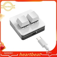 [Hot-Sale] Custom Mini Keyboard 2 Key RGB Macro OSU Keypad Programmable Mechanical Keyboard for Gami
