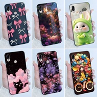 For ASUS Zenfone Max (M2) ZB633KL X01AD X01BD Case Luxury Cute Love Rabbit Funny Black Soft Silicone