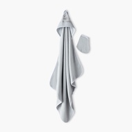 Babyshop Juniors Sheep Embroidered Hooded Towel And Wash Mitten Set