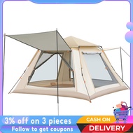 Family Camping Tent Automatic Four seasons waterproof Family tent Automatic set Camping Beach tent Picnic barbecue camping