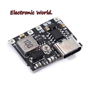 Lithium Li-ion 18650 3.7V 4.2V Battery Charger Board DC-DC Step Up Boost Module TP4056 DIY Kit Parts
