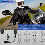 Motorcycle Bluetooth 5.2 Helmet Headset Wireless Handsfree Stereo Music Player Moto Noise Reduction Headphone