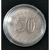 Duit Syiling Malaysia 50 Sen 1967 Terbelah Seperti Di Gambar free case