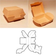 數位 Donut box template, doughnut box, donut gift box, donut packaging, Cricut, SVG