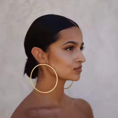 Oversized Earrings. Large hoops. Gold Hoop Earrings. Geometric hoops. Statement earrings. Laka Luka
