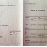 Daftar Riwayat Hidup pendaftaran TNI AD Utk Tamtama,Bintara,Akmil