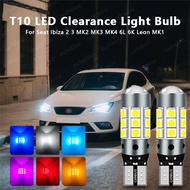 2pcs LED  Light Bulb Lamp W5W T10 Canbus For Seat Ibiza 2 3 MK2 MK3 MK4 6L 6K Leon MK1 1M 1P Toledo 