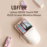 Lofree Touch PBT Wireless Mouse OLED Screen PAW 3805 Sensor 4000 DPI mouseTriple Mode BT5.0 / 2.4Ghz