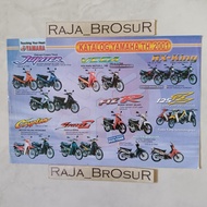 Poster brosur katalog Yamaha RX King/F1ZR Millenium/125Z/Sigma 2001