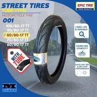 R17 001 EPIC STREET TIRE TUBE TYPE 6PR - 80/80-17, 70/80-17; 60/80-17