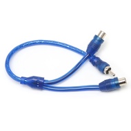 Car MP3 Audio RCA 1 Male to 2 Female Y Splitter Cable Adapter Cord
