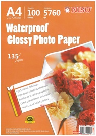 A4 NISO WATERPROOF GLOSSY PHOTO PAPER (AVAILABLE IN 135GSM | 180GSM | 230GSM)