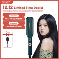 CkeyiN 44MM Wide Plate Hair Straightener Flat Iron with LCD Display Intelligent Lock Straightener Ha