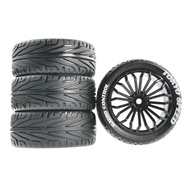 5H6A/B-8010P 68mm Grip Tires & Wheel 4PCS For 1:10  HSP HPI SAKURA D3 Kyosho FW06 General On-Road Ca