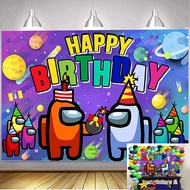 Among us Birthday Decorations Among us Birthday Party Supplies Among us Birthday Backdrop kids birth