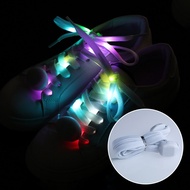 Creative LED Sport Shoe Laces Luminous Shoelaces Glow Shoe String Round Flash Light Shoelaces No Tie Lazy Shoe Laces Party Decor