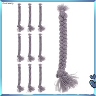 10 Pcs Christmas Decoration Gnome Doll Making Kits Dwarf Costume Accessories Faux Braids Material De