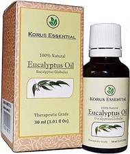 KORUS ESSENTIAL 100% Natural Eucalyptus Essential Oil - 100% Pure Therapeutic Grade 30 Ml / 1.01 Oz For Relaxation, Personal Care And Household Use
